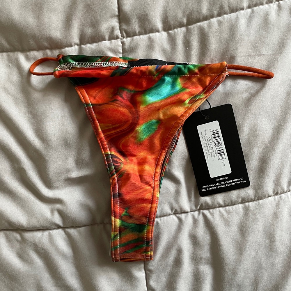 Brand new Orange Abstract Bikini bottoms - Womens size 2 - Women’s bathing suit
